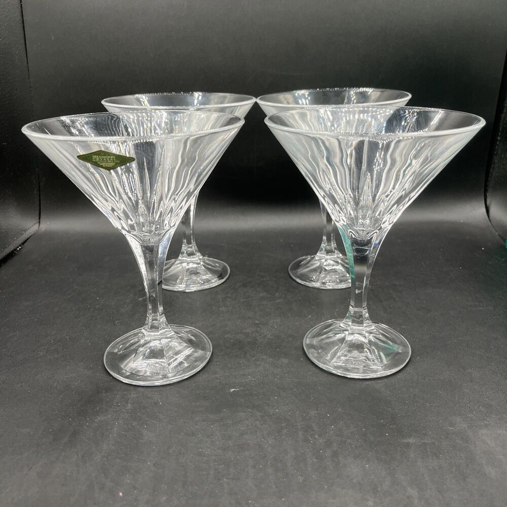 GODINGER SHANNON CRYSTAL INGRID MARTINI GLASSES - SET OF 4